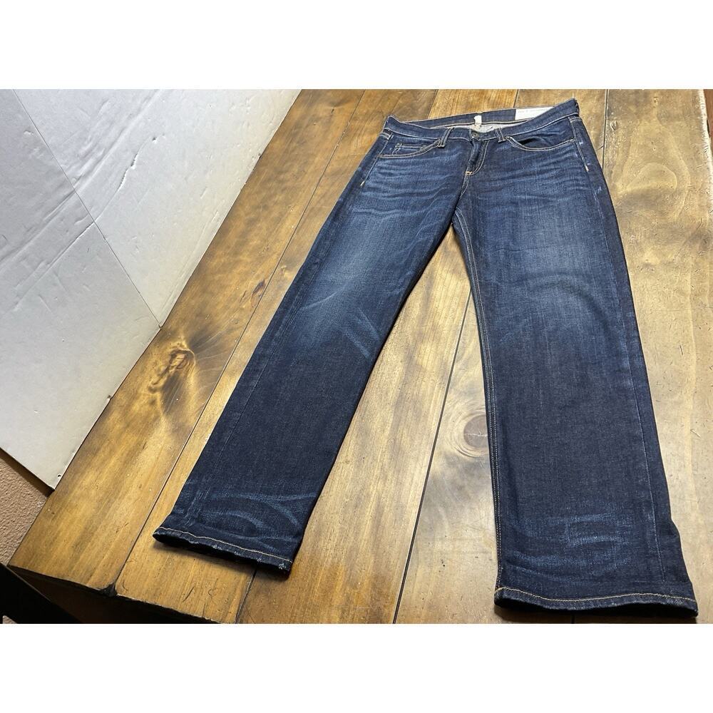 Rag & Bone Crop Straight Leg Jeans Size 27 Dark Wash